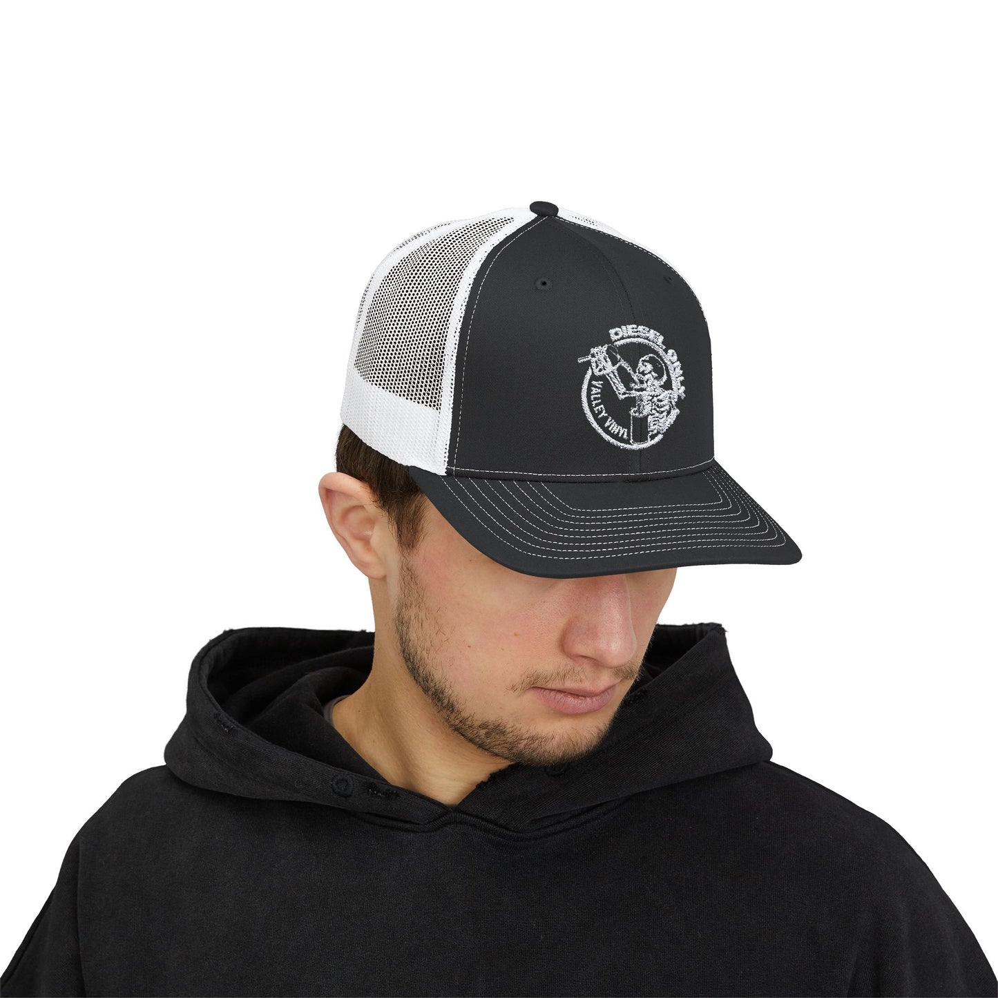 Diesel Only Skeleton Snapback Trucker Cap - Cool & Casual Style for Diesel Enthusiasts